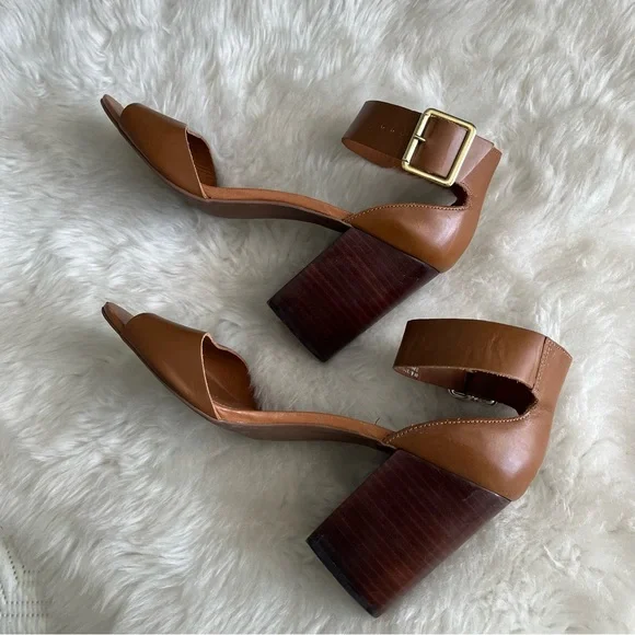 Steve Madden Brown Block Heel Sandals - Picture 8 of 11